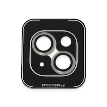 Joko Apple iPhone Uyumlu 15 Pvd Metal Kamera Lens - Açık Yeşil Belirtilmemis