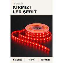 Onerous 1 M 12v Kırmızı Led Şerit, Yapışkanlı