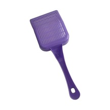 Dar Aralıklı Plastik Kedi Kumu Küreği, 28 Cm, Mor
