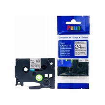 Puun Brother P-Touch TZE-M951 24MM x 8m Mat Gümüş Üzerine Siyah M