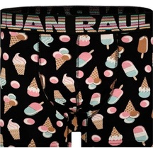 Dondurma Desenli Erkek Boxer - %95 Pamuk %5 Likra - Db172