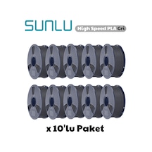 Sunlu High Speed Pla Filament Gri 1.75mm 1kg 10 Adet