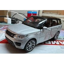 Oyuncak Metal Model Araba 1/36 Çek Bırak Gri Range Rover Sport