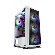 Powerboost PB-T001BW Mid Tower Gaming Kasa Beyaz