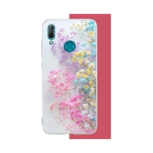 Huawei P Smart 2019 Uyumlu Renkli Çiçek Baskılı Silikon Kılıf
