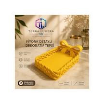Şık Fiyonk Dekoratif Makyaj Organizer Tepsisi 3d