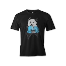 Panda - Boks Siyah Erkek Tshirt
