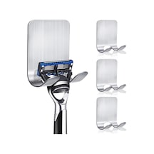 Lemestar 4'lü Paslanmaz Çelik Tıraş Bıçağı Askısı, Su Geçirmez, Kendinden Yapışkanlı, Banyo Ve Mutfak Organizasyonu İçin Diğer