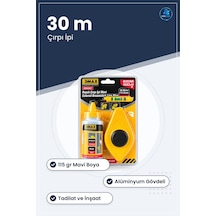 Su Terazisi Çırpı İpi Mavi Boyalı 30 M 115 Gr Hat Çizme Seti Alum
