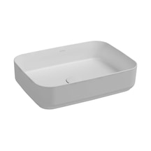 Isvea Infinity Tezgah Üzeri Lavabo 50CM Mat Beyaz