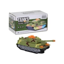 Pilli Sesli ve Işıklı Tank
