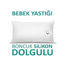 Antialerjik Bebek Yastığı Boncuk Silikon Yastık 35x45 Cm 225 Gram%100 Pamuklu Kılıf