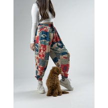 Cocopelli Etnik Desenli Kadın Jogger Pantolon Coc2918