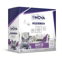 Mycat Nova İki ve Daha Fazla Kedi İçin Topaklaşan Bentonit Kedi Kumu 10 L