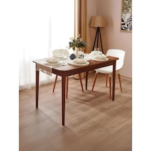 Ludovica Fransız Retro Still Açılır Yemek Masası 80x120 Ceviz