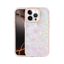 Apple iPhone Uyumlu  14 Pro Max Uyumlu Lumi Desenli Kapak - Pembe