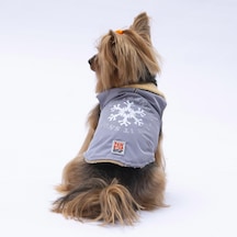 Gri Yukon Yelek Köpek Yeleği Köpek Kıyafeti Köpek Yağmurluk