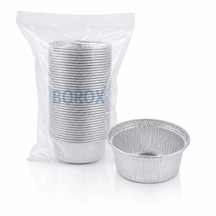 Borox Alüminyum Tartım Kabı - 86x33mm Tartım Kapları 50adet