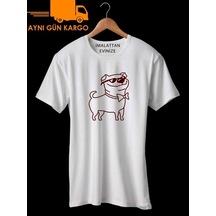 Sevimli Köpek Baskılı Tshirt Ücretsiz Kargo