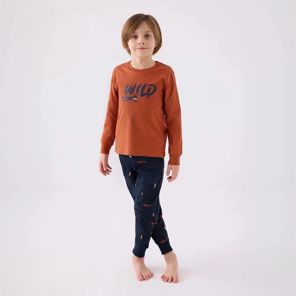 Rolypoly Rp3433c Erkek Çocuk Kışlık Pijama Takım Açık Tarçın