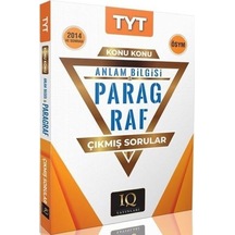 Iq Yayınları Tyt Paragraf Çıkmış Sorular 2014 Ve Sonrası
