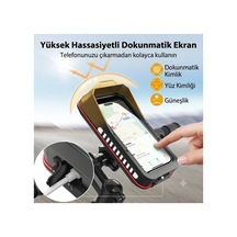 Su Geçirmez Motosiklet, Bisiklet Ve Scooter Telefon Tutucu 360 Döner Stand Çok Renkli
