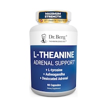 Dr. Berg L-theanine With Ashwa/gandha & L-tyrosine, Zinc & Manganese Adrenal Support Advanced 9-in-1
