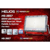 Helıos Hs-3857 500w Led Projektör 6500k Beyaz Işık, Yüksek Parlaklık, Su Geçirmez Tam Watt Beyaz Işık Helıos Hs-3857 500w Led Projektör 6500k Beyaz Işık, Yüksek Parlaklık, Su Geçirmez Tam Watt Beyaz Işık