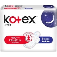 Kotex Ultra Gece Ped 6 Adet
