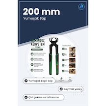 Marangoz Kerpeteni 200 Mm Ergonomik Yumuşak Sap Kesici Çivi Çekme