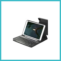 Bezos Samsung Galaxy Uyumlu X730 Tab S11 Kılıf Kc01 Smart Klavyeli Tablet Kılıfı - Siyah Dfnbez