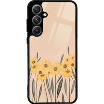 Samsung Uyumlu A35 Watercolor Sunflower Tasarımlı Glossy Telefon Kılıfı Çok Renkli