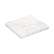 Dekoratif Sunumluk Gri Dalgalar Doğal Mermer Taş - 20x20 Cm