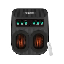 Veicomtech Isılı Shiatsu Ayak Masajı, Uzaktan Kumandalı Plantar Fasiit Nöropatisi İçin Elektrikli Masaj, Titreşim Ve Sıkıştırma Ayarlanabilir Siyah