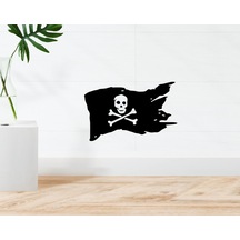 Bk Home Korsan Bayrağı Tasarımlı Duvar Sticker-1