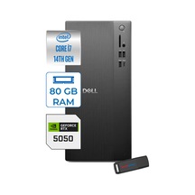 Dell Tower ECT1250 RPLS-R-007F29 i7-14700 80 GB 2 TB SSD RTX5050 Free Dos Masaüstü Bilgisayar + USB Bellek