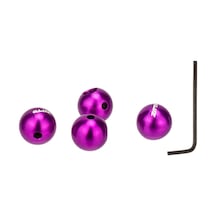 Suntek 4 Adet Bisiklet Fren Kablosu Uç Kapakları Set Top Şapka Mor