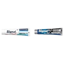 Signal Diş Macunu Üçlü Koruma, 120 Ml Ve Signal Diş Macunu Arındırıcı Beyazlık Aktif Karbon 75 Ml