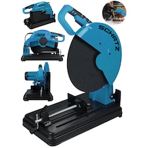 Schatz 2000w Bakır Sargılı Metal Şanzıman 355 Mm Profil Metal Kesme Makinesi Mavi