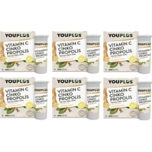 Youplus Vitamin C Çinko Propolis 20 Efervesan Tablet x 6 Adet