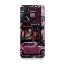 Oppo A16 Uyumlu Silikon Kılıf Kitapçı Ve Pembe Volkswagen