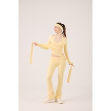 Holly Lolly Bağlamalı Crop Kesim Ellen Bolero Sarı