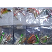 Top Arkası-8Cm Ahtopot-Silikon-Hazırtakım Iğne 1 Paket 10 Adet