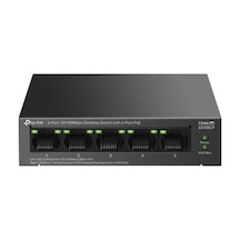 Tp-lınk Ls105lp 4 Port 10/100 +1 Port Rj45 Uplınk 41w 250 Metre Poe Mesafe Metal Kasa