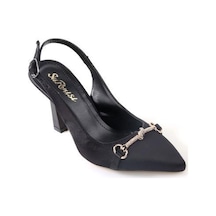 Papuçcity Sprs 02833 8,5 Cm Topuklu Kadın Arkası Açık Stiletto Ayakkabı 001