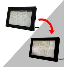 Kişiye Özel Fotoğraflı 3D Led Işıklı Çerçeve 12X17Cm