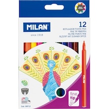Mılan 06f12 Fıne Tip Keçeli Kalem - 12 Li Mılan 06f12 Fıne Tip Keçeli Kalem - 12 Li