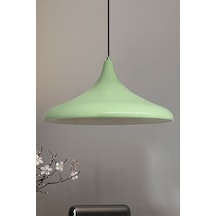 45 Cm Çaplı Champion Xl Mint Yeşili Avize Tekli Sarkıt Lamba Cafe Salon Genç Odası Avizeleri Mint Yeşili