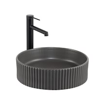 Lena E-W1001MF Tezgahüstü Lavabo Füme
