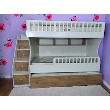 Lugo Tamamı Mdf Lake Boyalı Yavrulu 3lü Ranza Cb